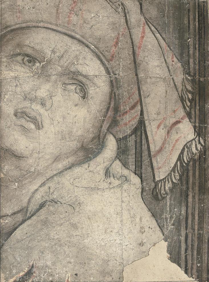 Pieter Coecke van Aelst - Head of a man in a turban looking upwards; and A bearded man looking upwards