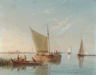 Pieter Cornelis Dommersen - A family boat trip