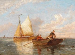 Pieter Cornelis Dommersen - Hauling in the net