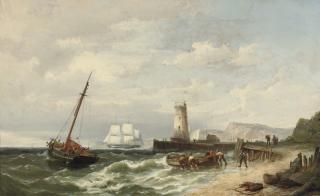 Pieter Cornelis Dommersen - Setting out to sea