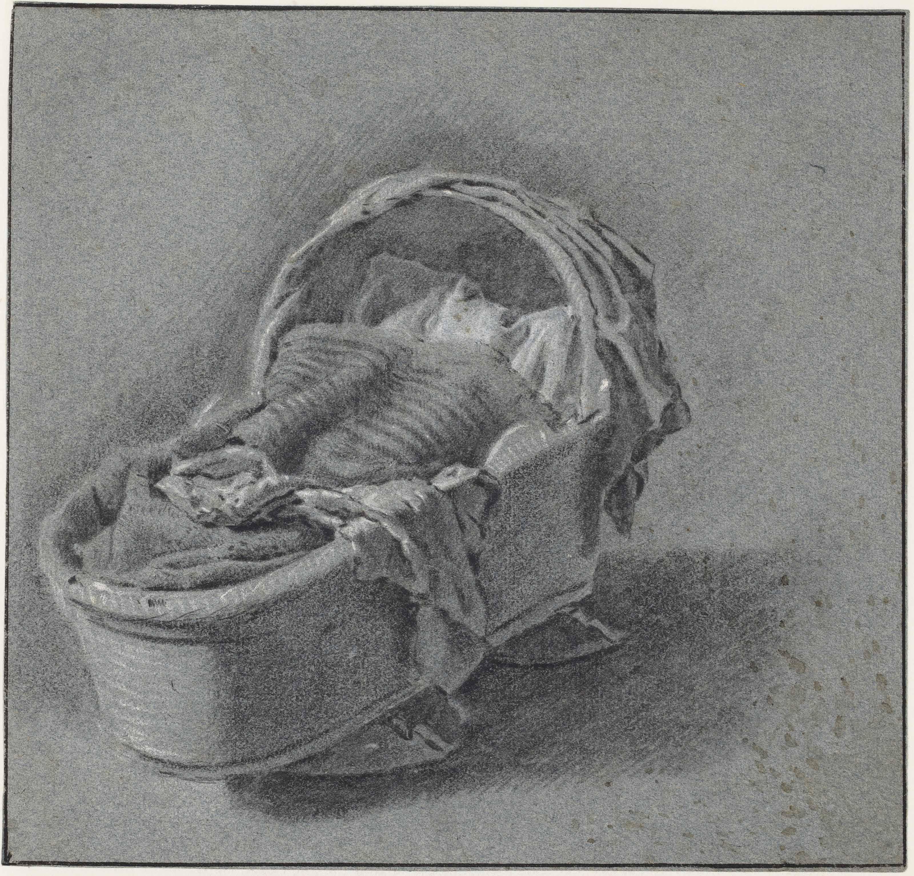 Pieter Cornelisz. Van Slingelandt - A cradle