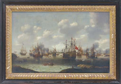 Pieter Cornelisz Van Soest - The Dutch attack on the English fleet in the Medway in June 1667