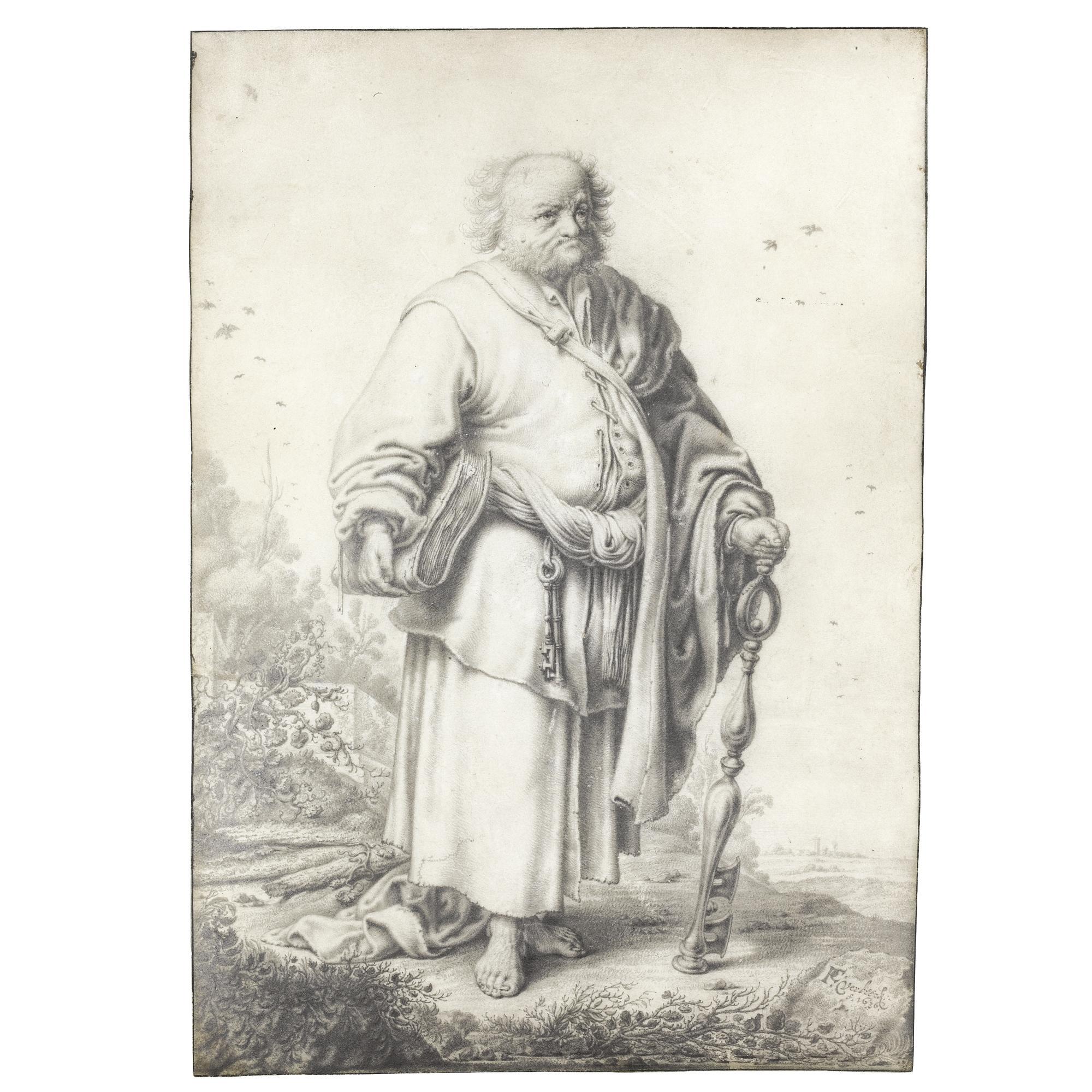 Pieter Cornelisz. Verbeeck - Saint Peter In A Landscape