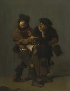 Pieter De Bloot - A Pedlar And An Old Woman