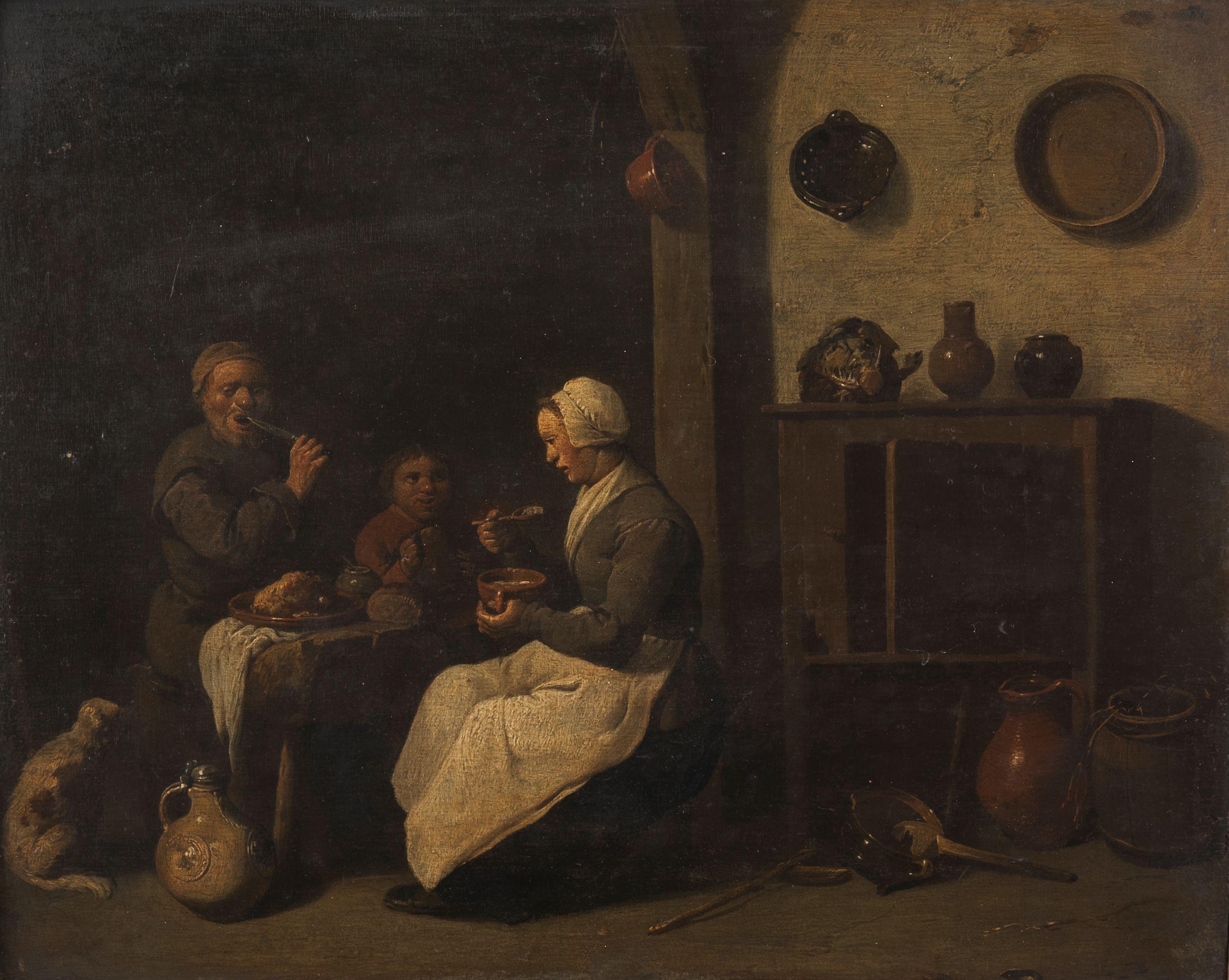 Pieter De Bloot - Peasants In An Interior