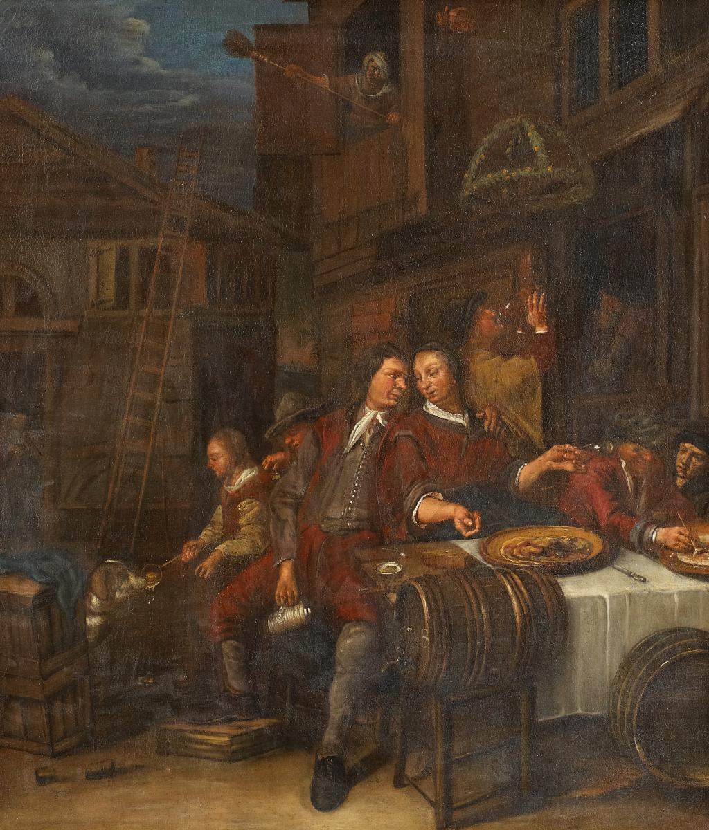 Pieter de Bloot - Vor dem Wirtshaus