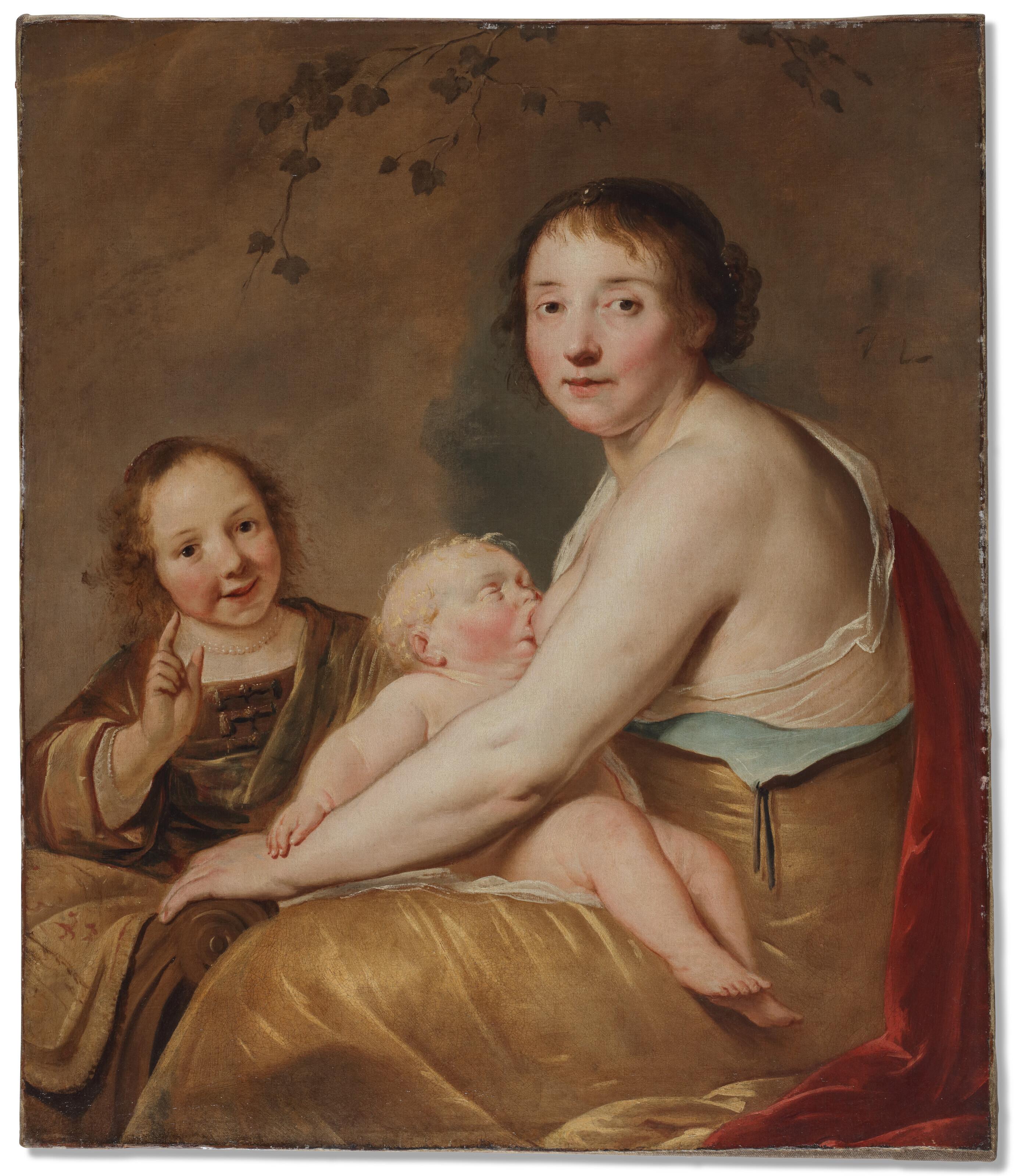 Pieter De Grebber - A mother and two infants