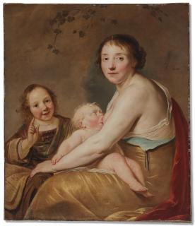 Pieter De Grebber - A mother and two infants