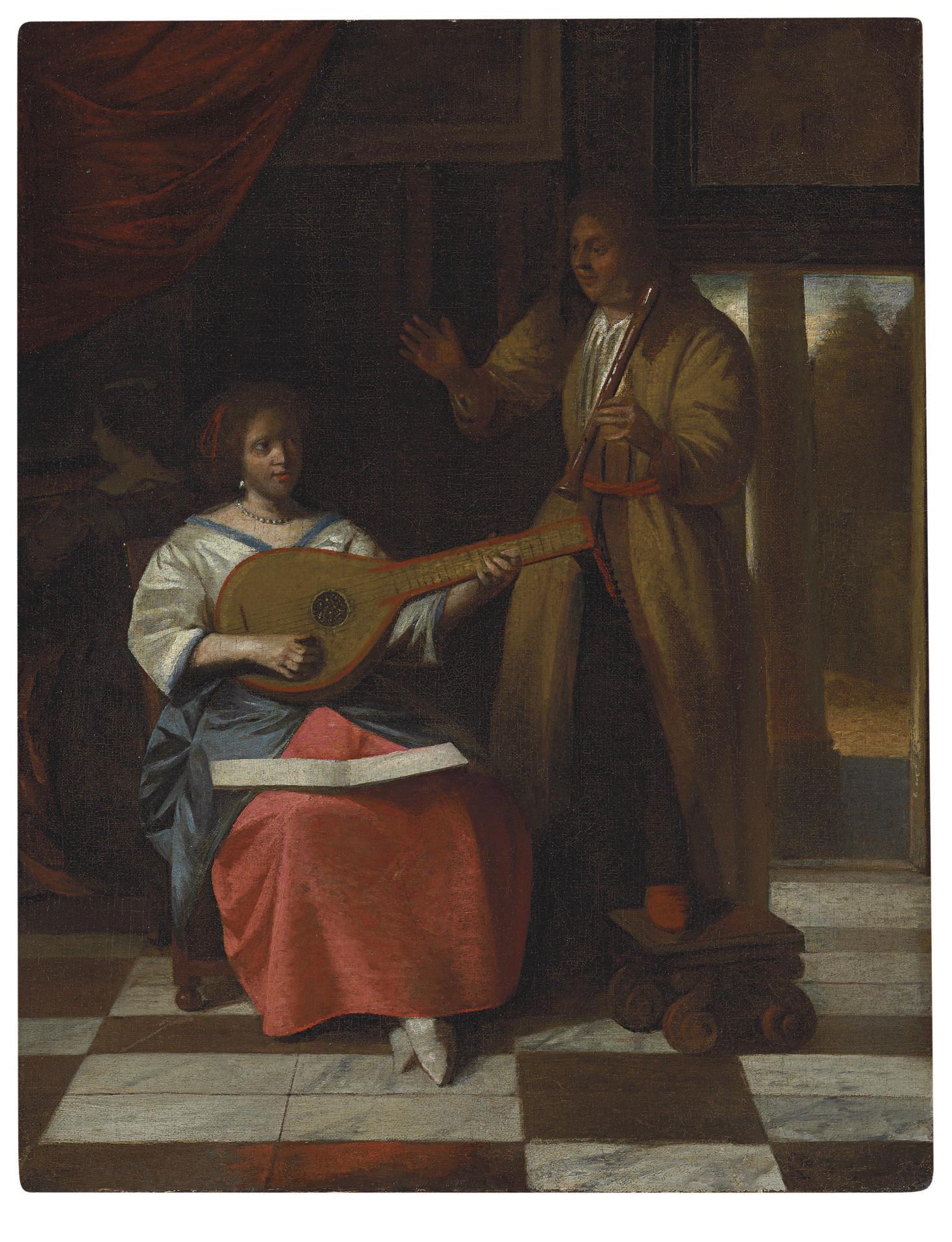 Pieter de Hooch - A Musical Company in an interior
