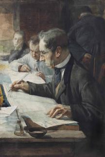 Pieter De Josselin De Jong - In the office