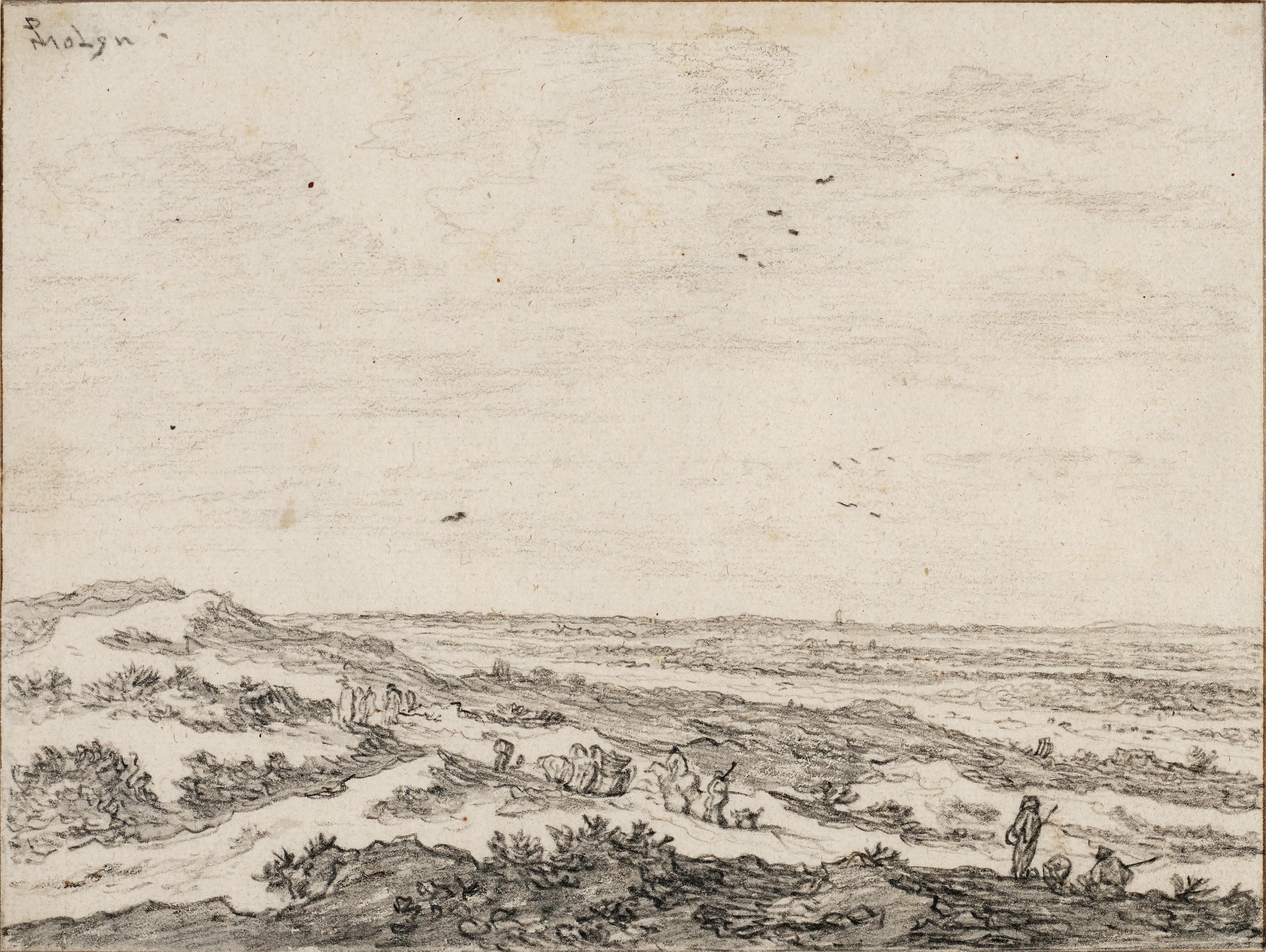 Pieter De Molijn - A panoramic dune landscape