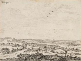 Pieter De Molijn - A panoramic dune landscape