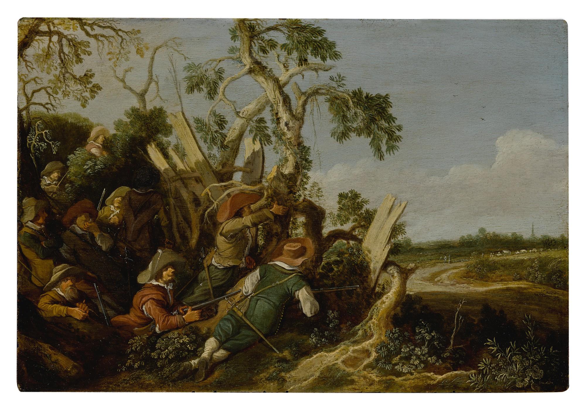 Pieter De Molijn - Soldiers preparing an ambush
