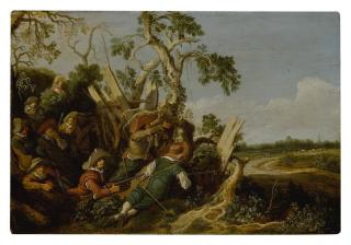 Pieter De Molijn - Soldiers preparing an ambush