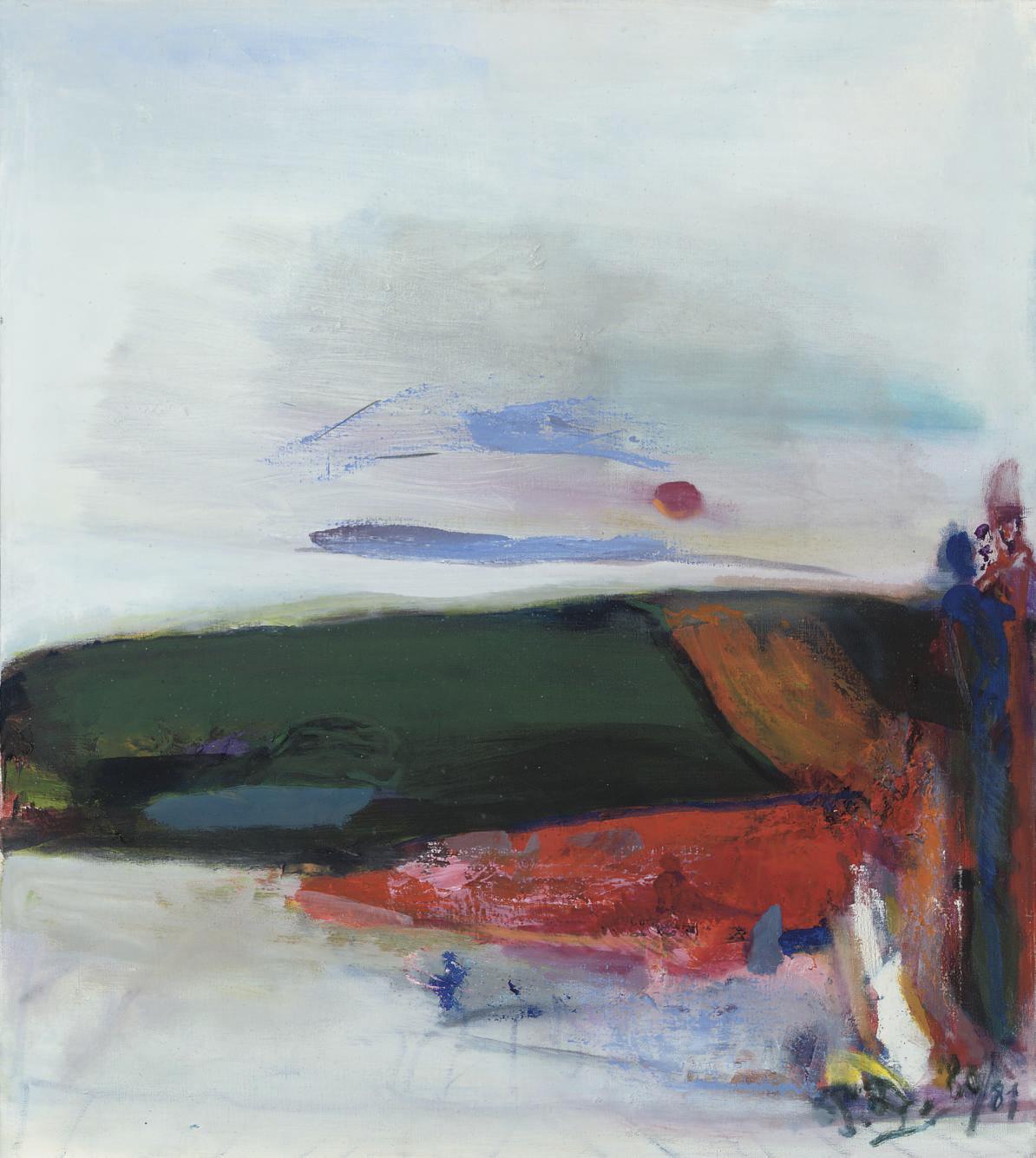 Pieter Defesche - Landscape with mother and child