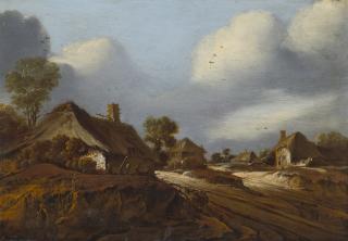 Pieter Dircksz. Van Santvoort - Vue d\'un village hollandais