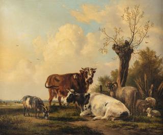 Pieter Gerardus Van Os - Landscape With Cattle