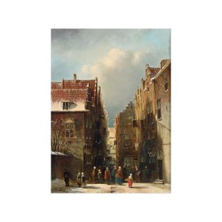 Pieter Gerardus Vertin - A Wintry Dutch Town