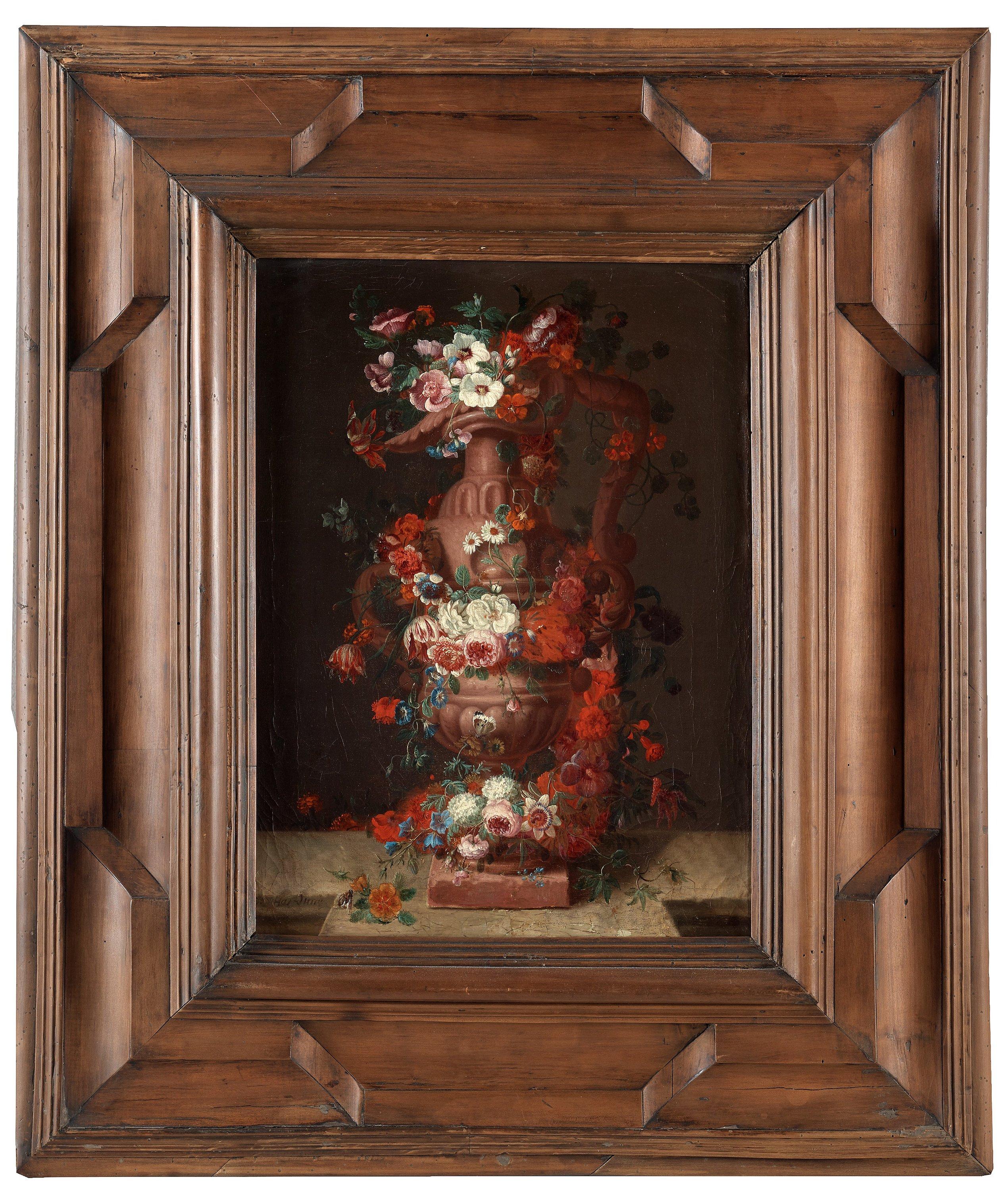 Pieter Hardime - Flower still life with an urn