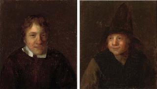 Pieter Harmensz. Verelst - A Young Man, Bust-Length; And A Young Man In A Hat, Bust-Length