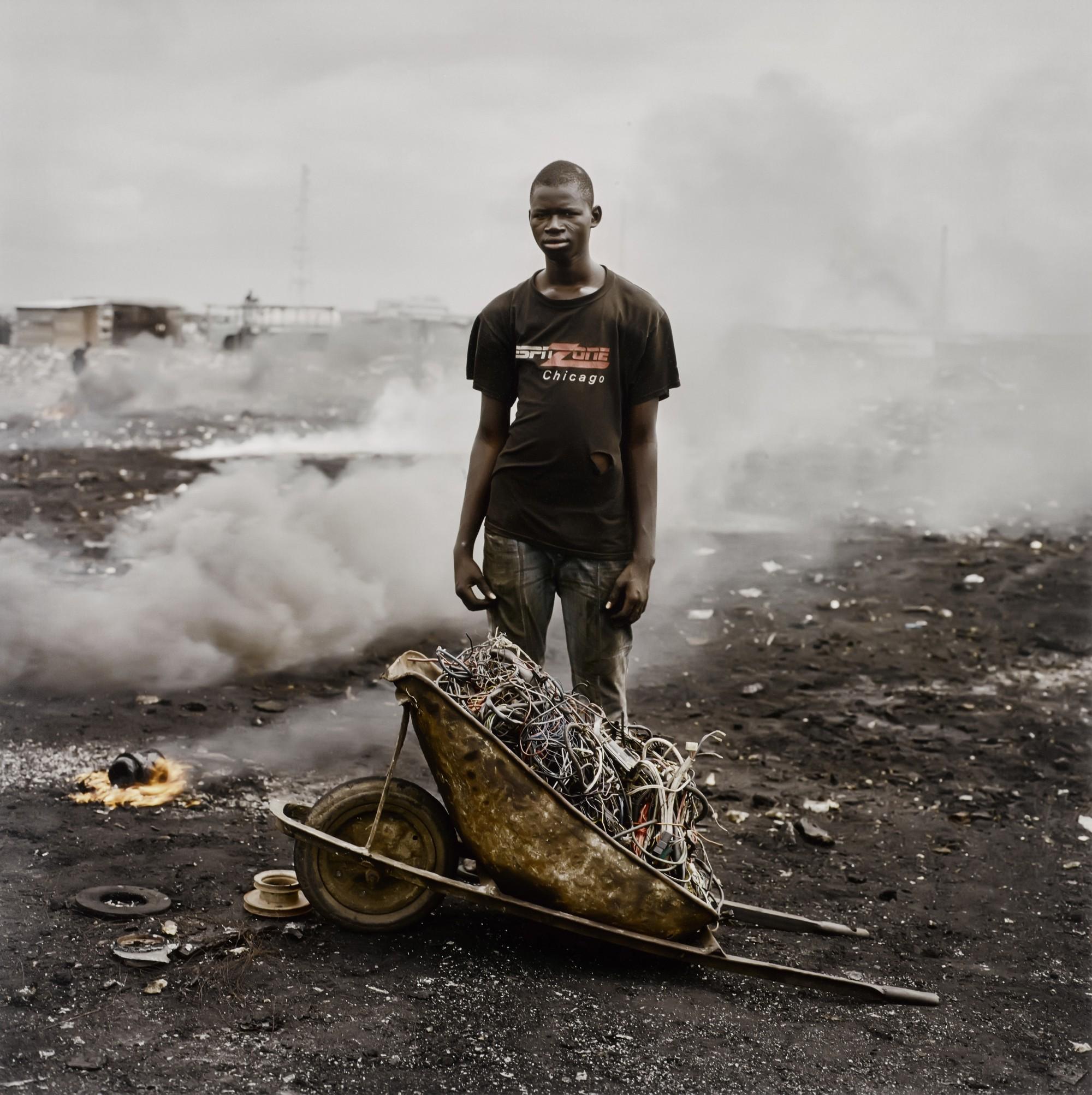 Pieter Hugo - Al Hasan, Agbogbloshie Market, Accra, Ghana, Permanent Error Series, 2009