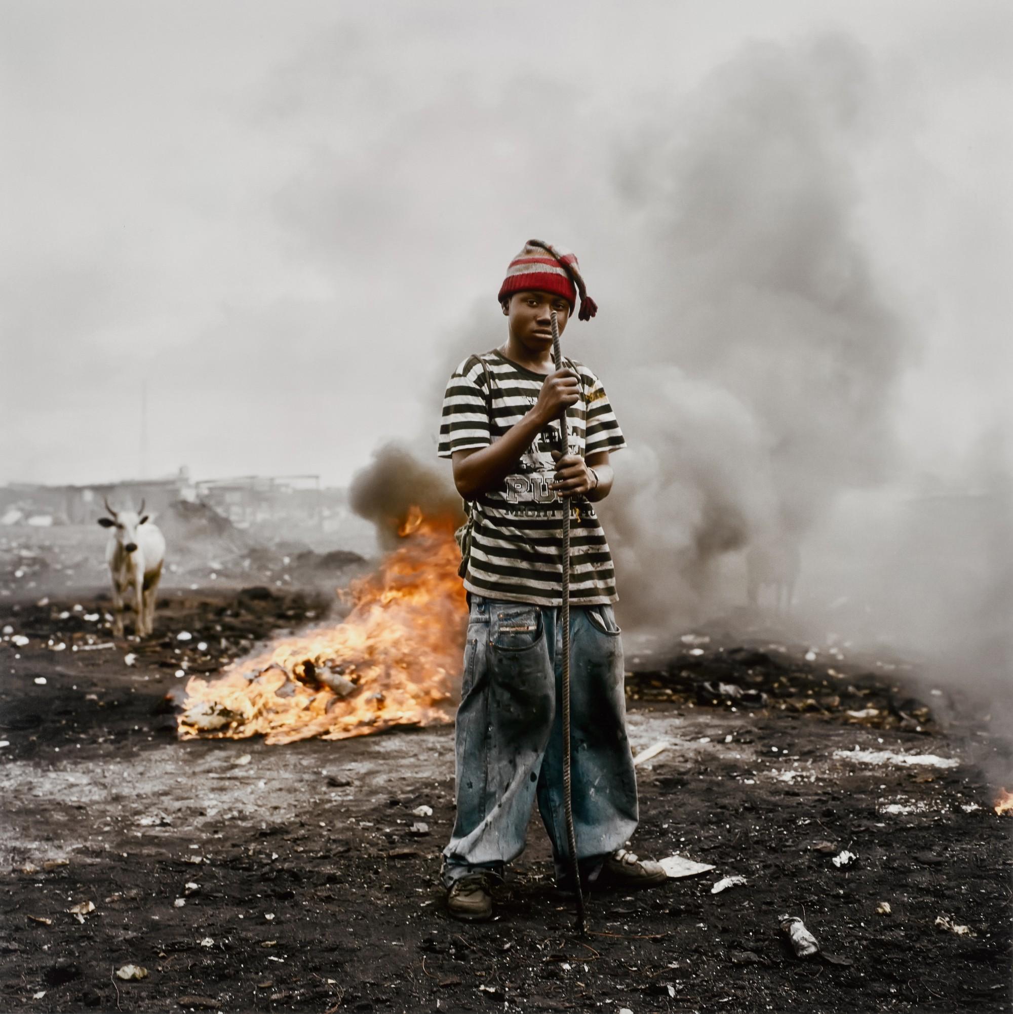 Pieter Hugo - Ibrahim Sulley, Agbogbloshie Market, Accra, Ghana, Permanent Error Series, 2009