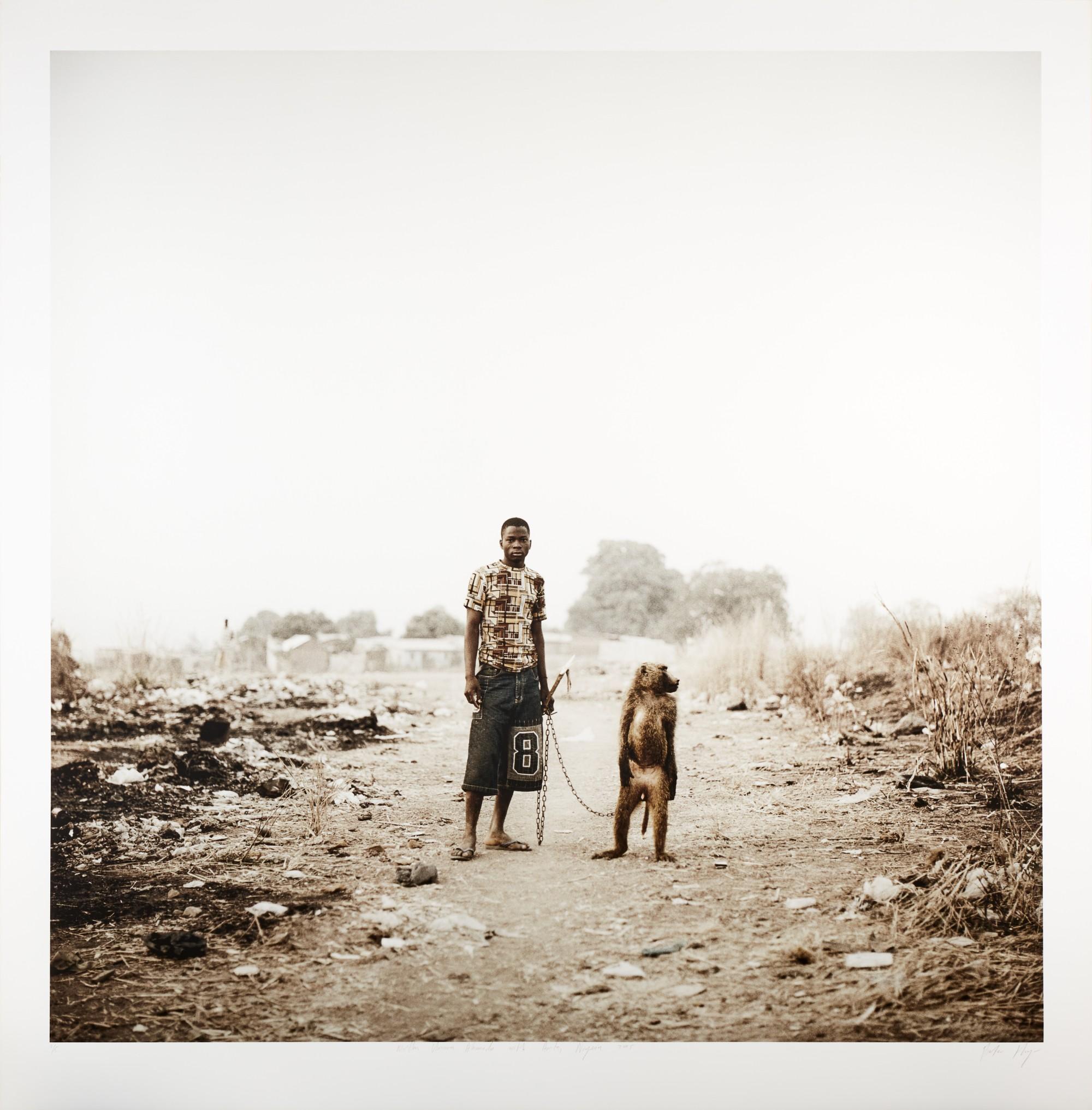 Pieter Hugo - Mallam Umaru Ahmadu with Amita, Abuja, Nigeria, The Hyena Men Series, 2005