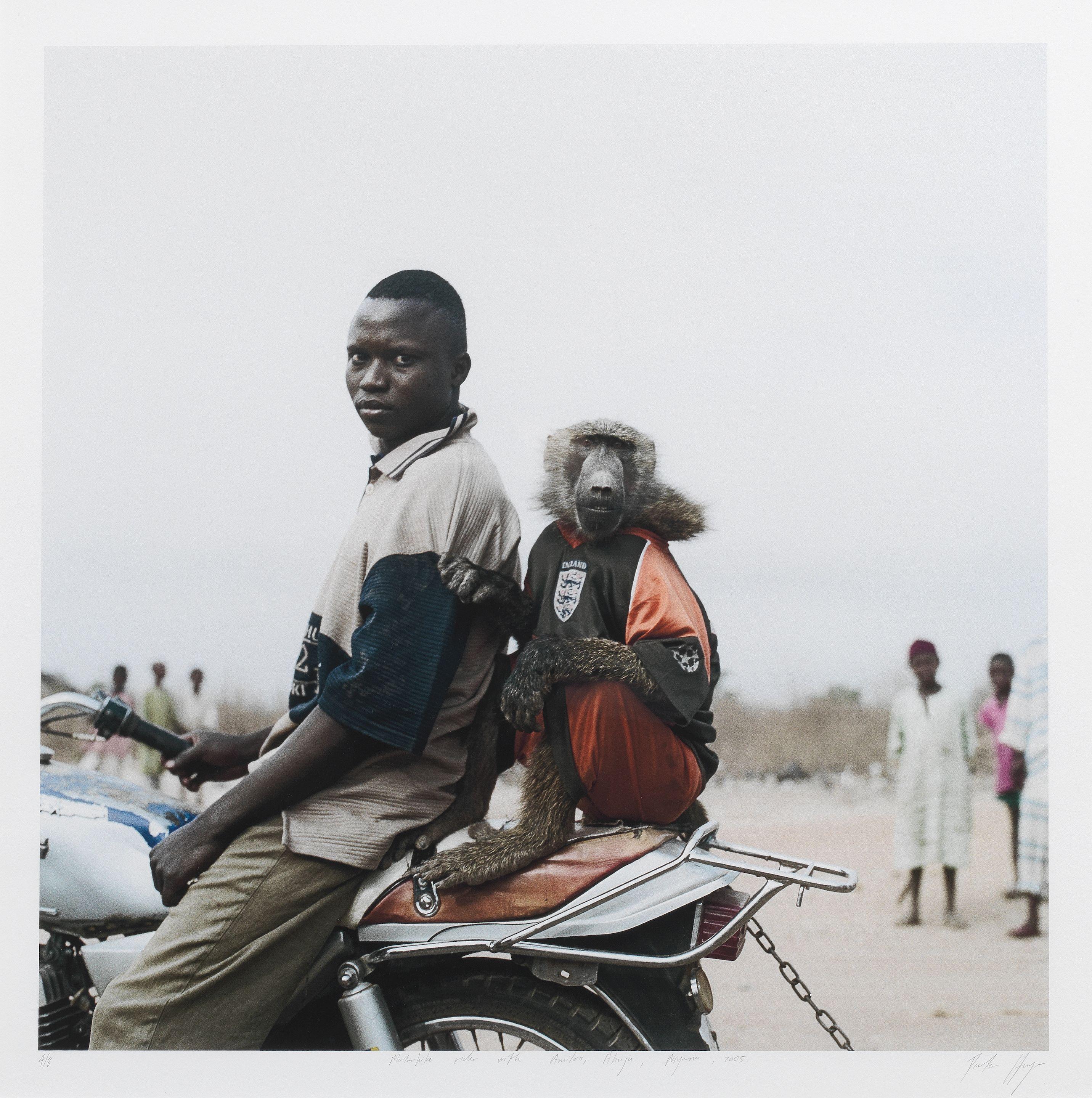 Pieter Hugo - Motorbike rider with Amiloo, Abuja, Nigeria 2005