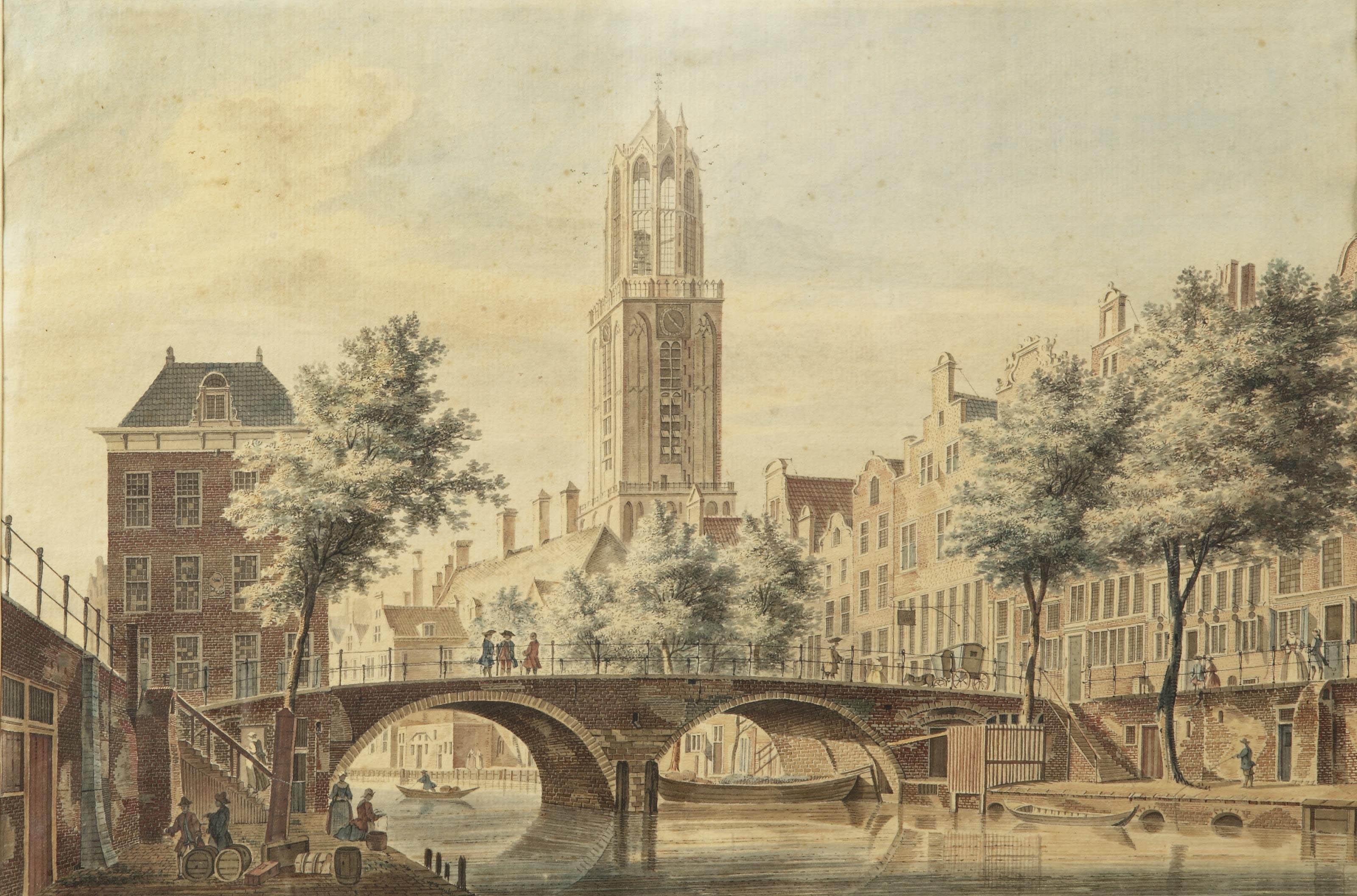 Pieter Jan van Liender - View of the Gaardbrug, Utrecht