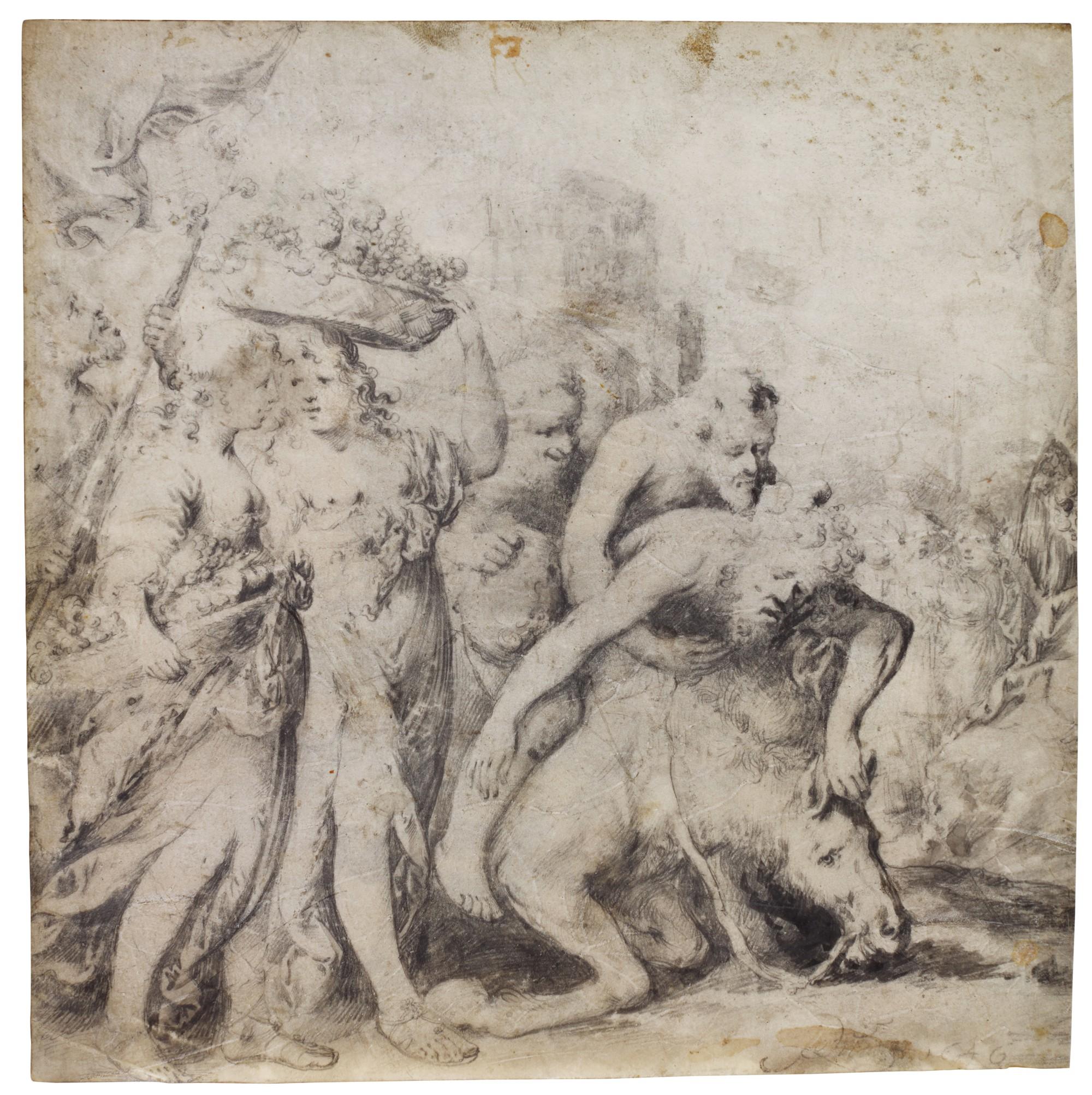 Pieter Jansz. Quast - A Bacchanal with the drunken Silenus