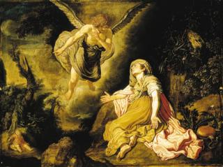 Pieter Lastman - The Angel Appearing To Hagar In The Desert Of Beersheba