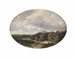 Pieter Lodewijk Francisco Kluyver - A Panoramic Landscape