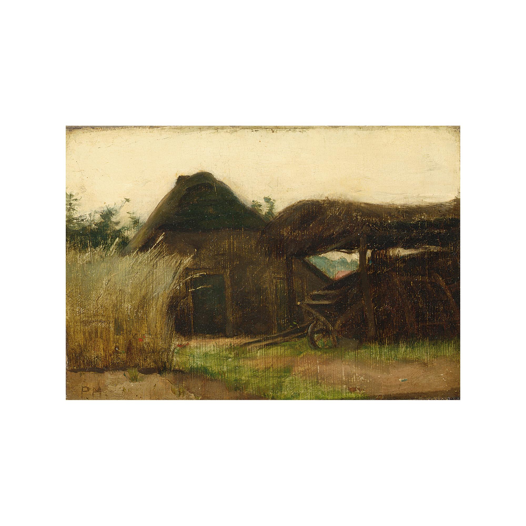 Pieter Meiners - \'Boerenschuur Met Overdekte Open Wagenschuur\'