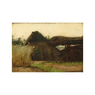 Pieter Meiners - \'Boerenschuur Met Overdekte Open Wagenschuur\'