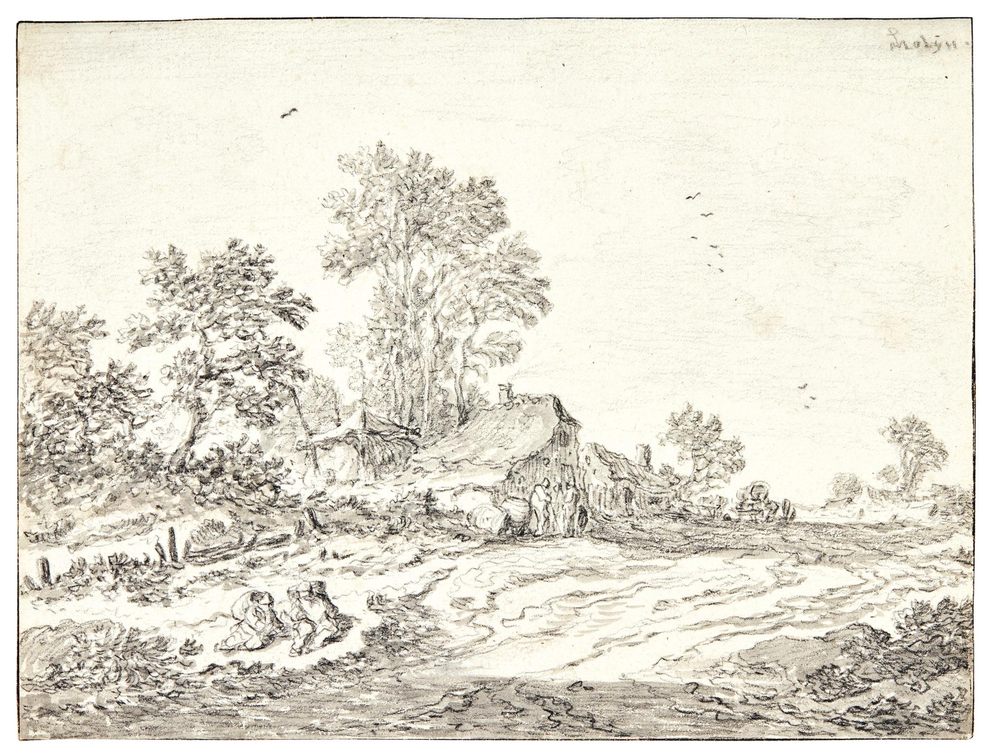 Pieter Molijn - Houses On A Village Street