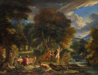 Pieter Mulier - Pan And Syrinx In A River Landscape