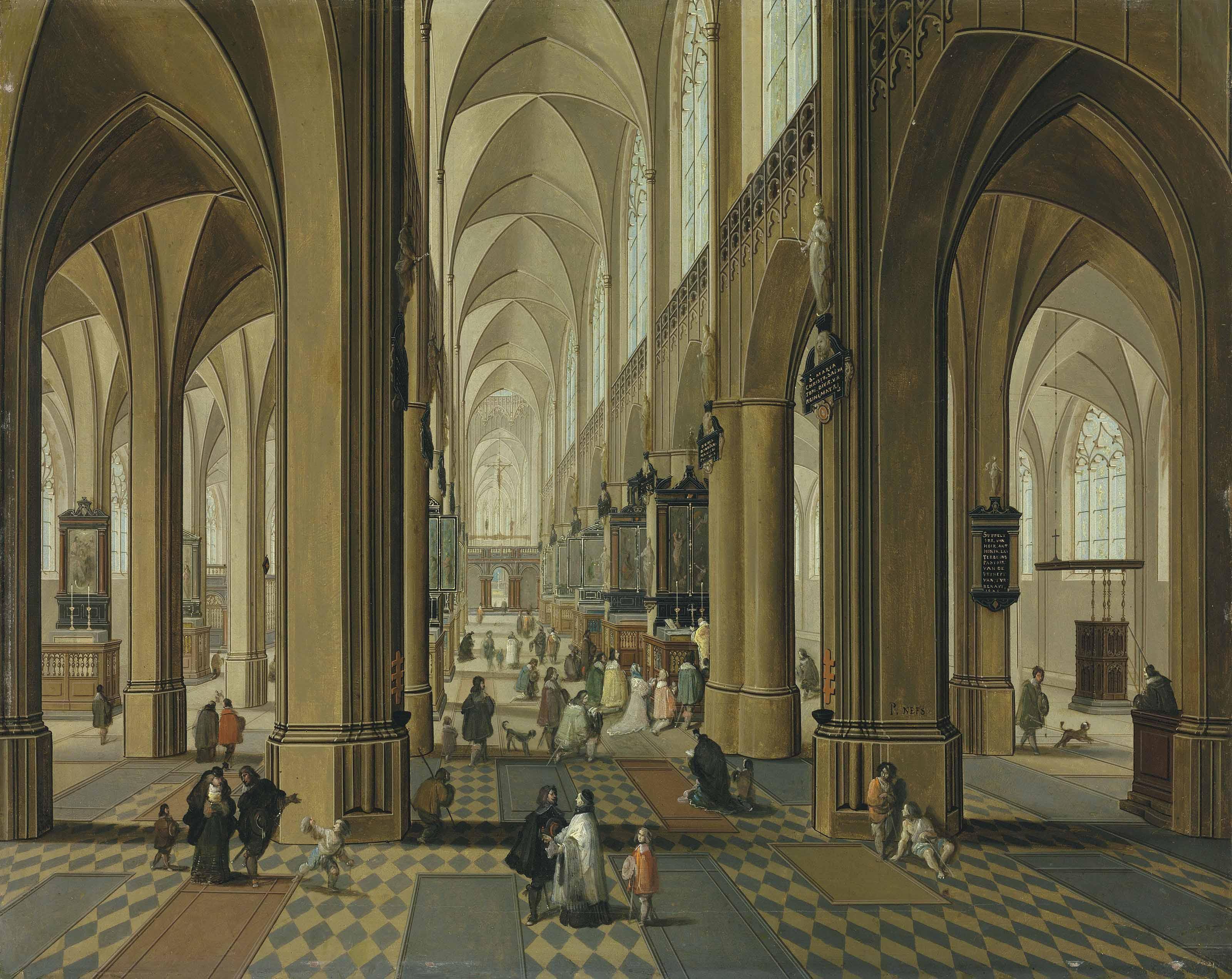 Pieter Neefs Ii - The Interior Of The Cathedral Of Our Lady, Antwerp