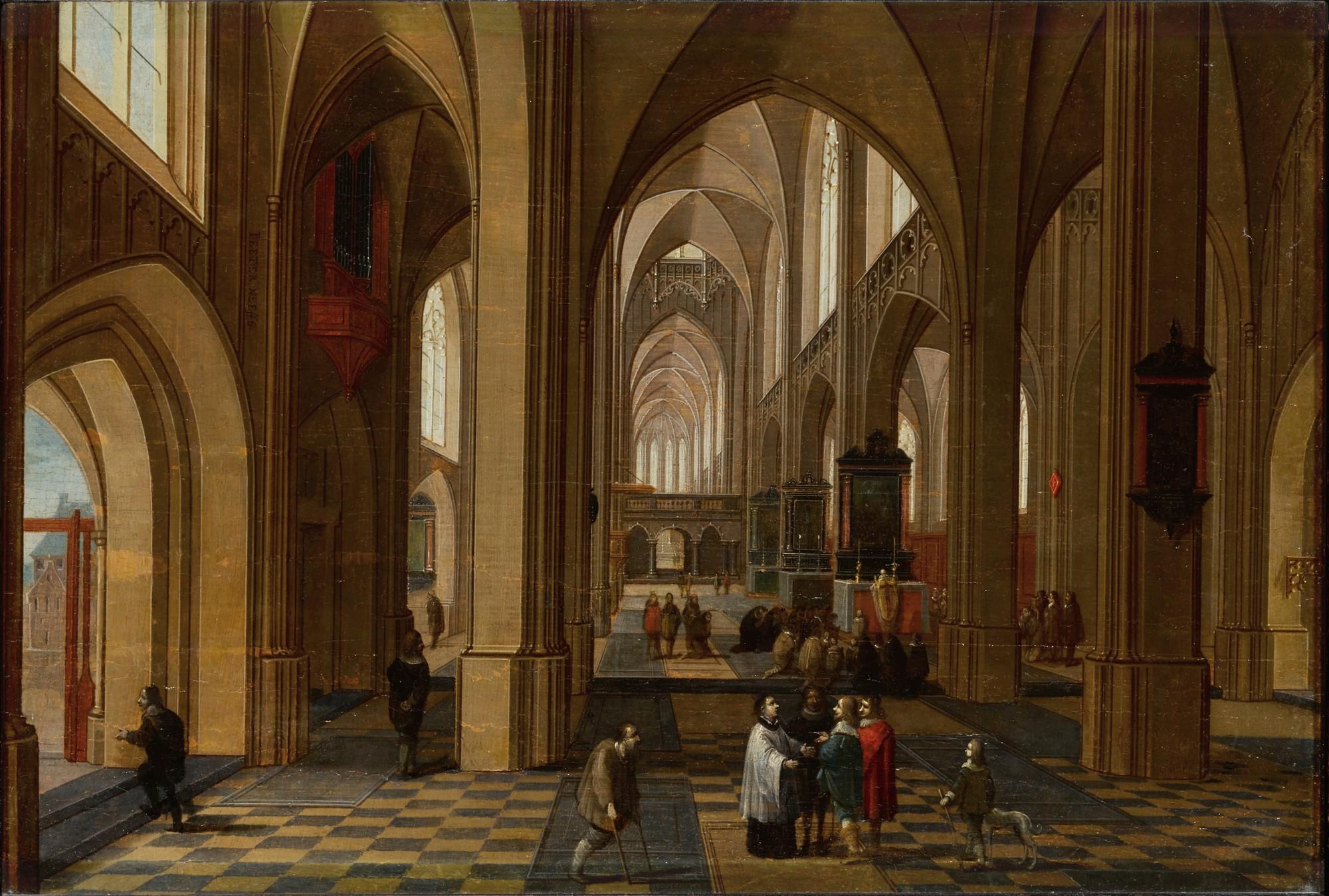 Pieter Neefs the Elder - Interior of a Gothic cathedral