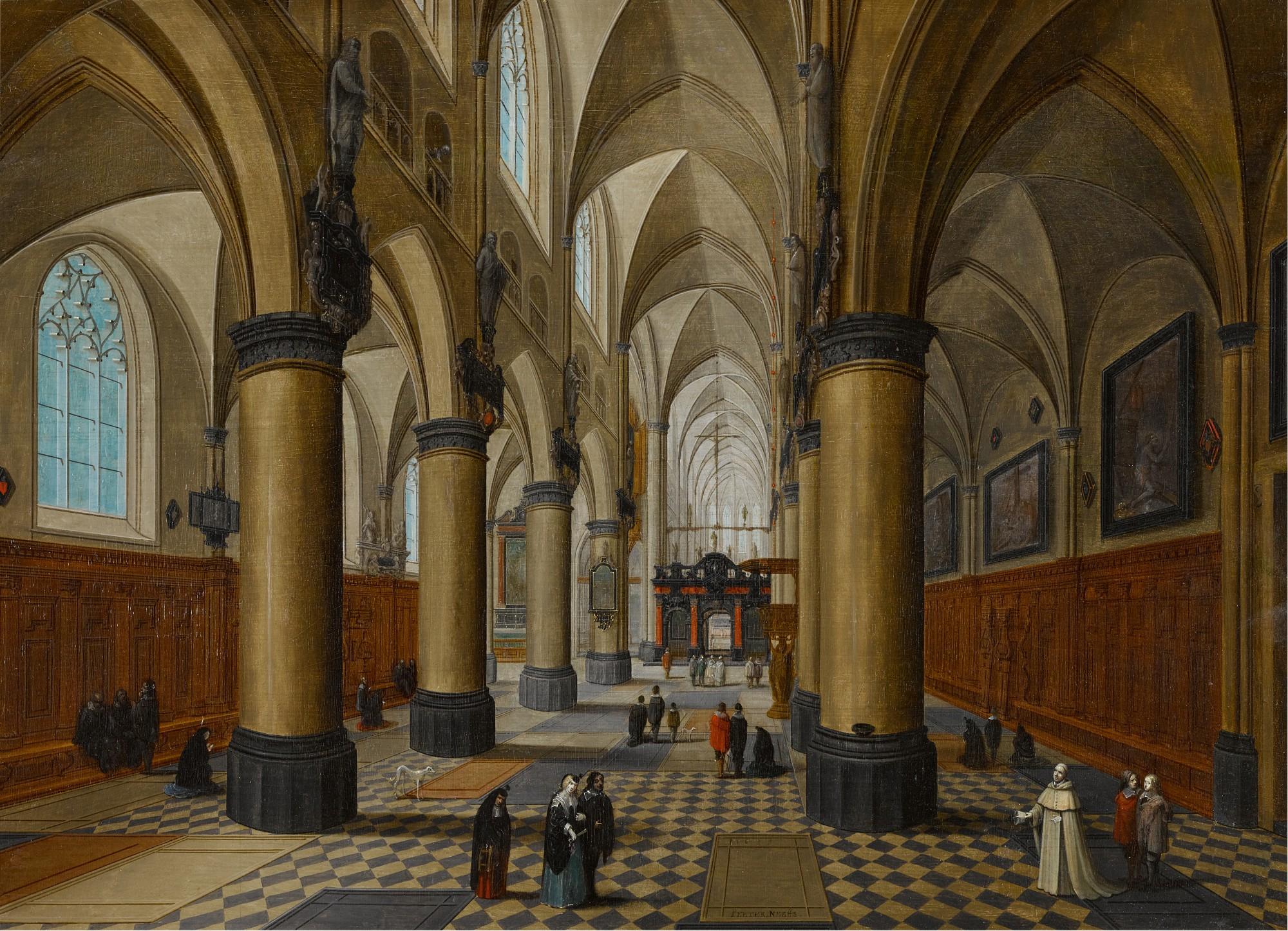 Pieter Neefs The Younger - A Church Interior