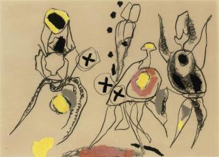 Pieter Ouborg - Figuur tussen roependen