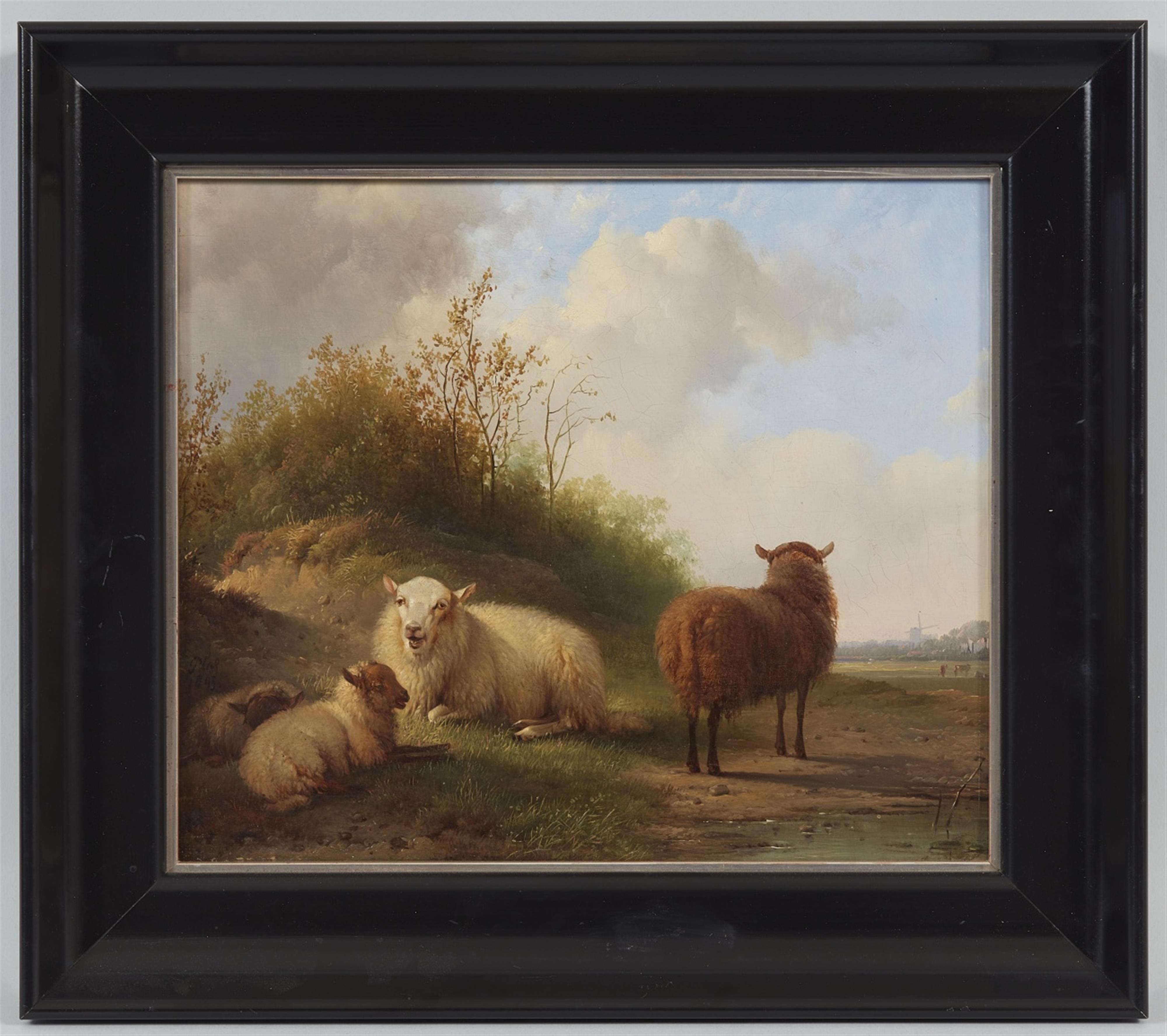 Pieter Plas - Landschaft mit Schafen