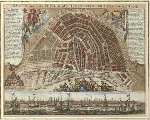 Pieter Schenk - Amstelaedami Novissina delineatio