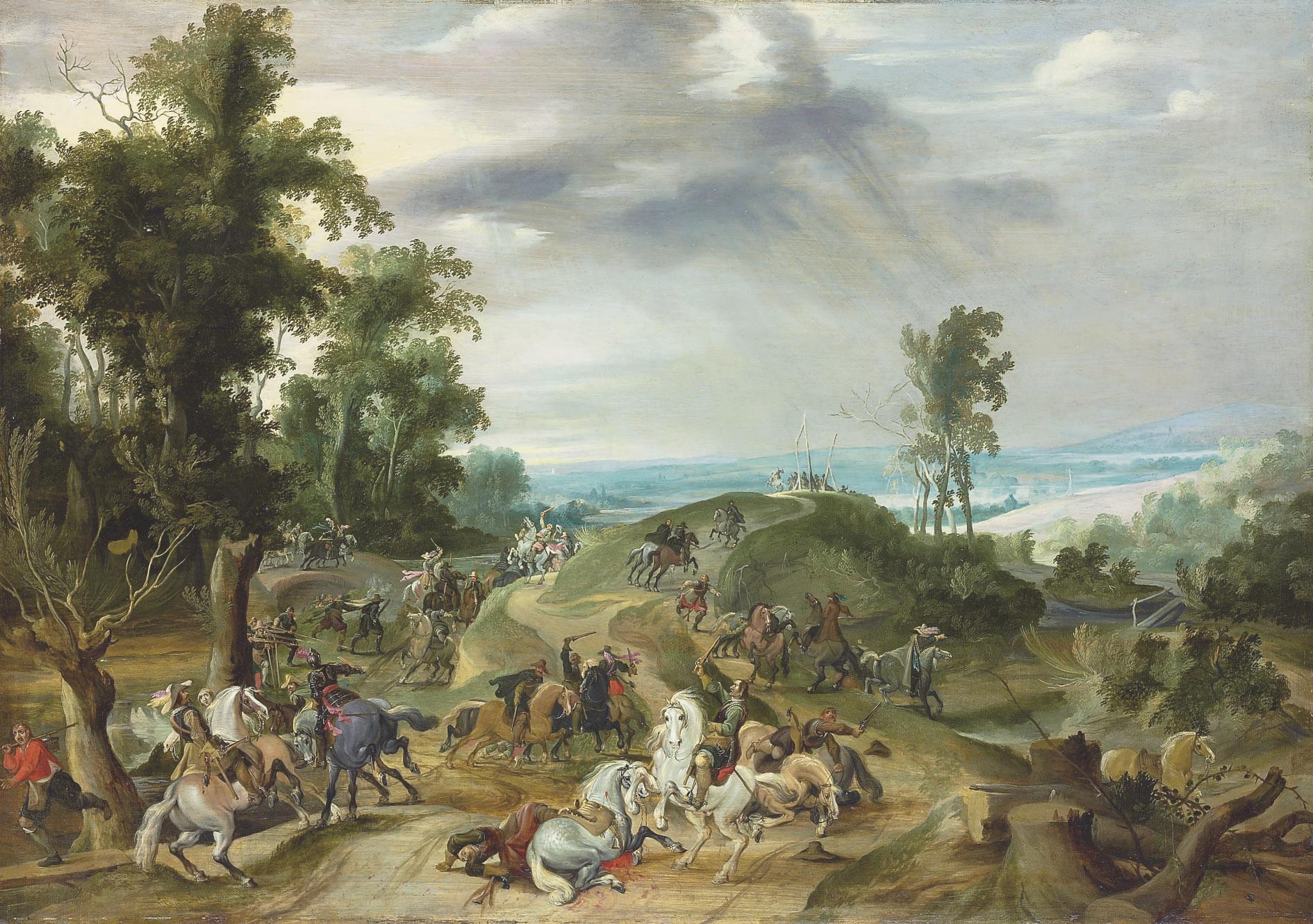 Pieter Snayers - A cavalry battle