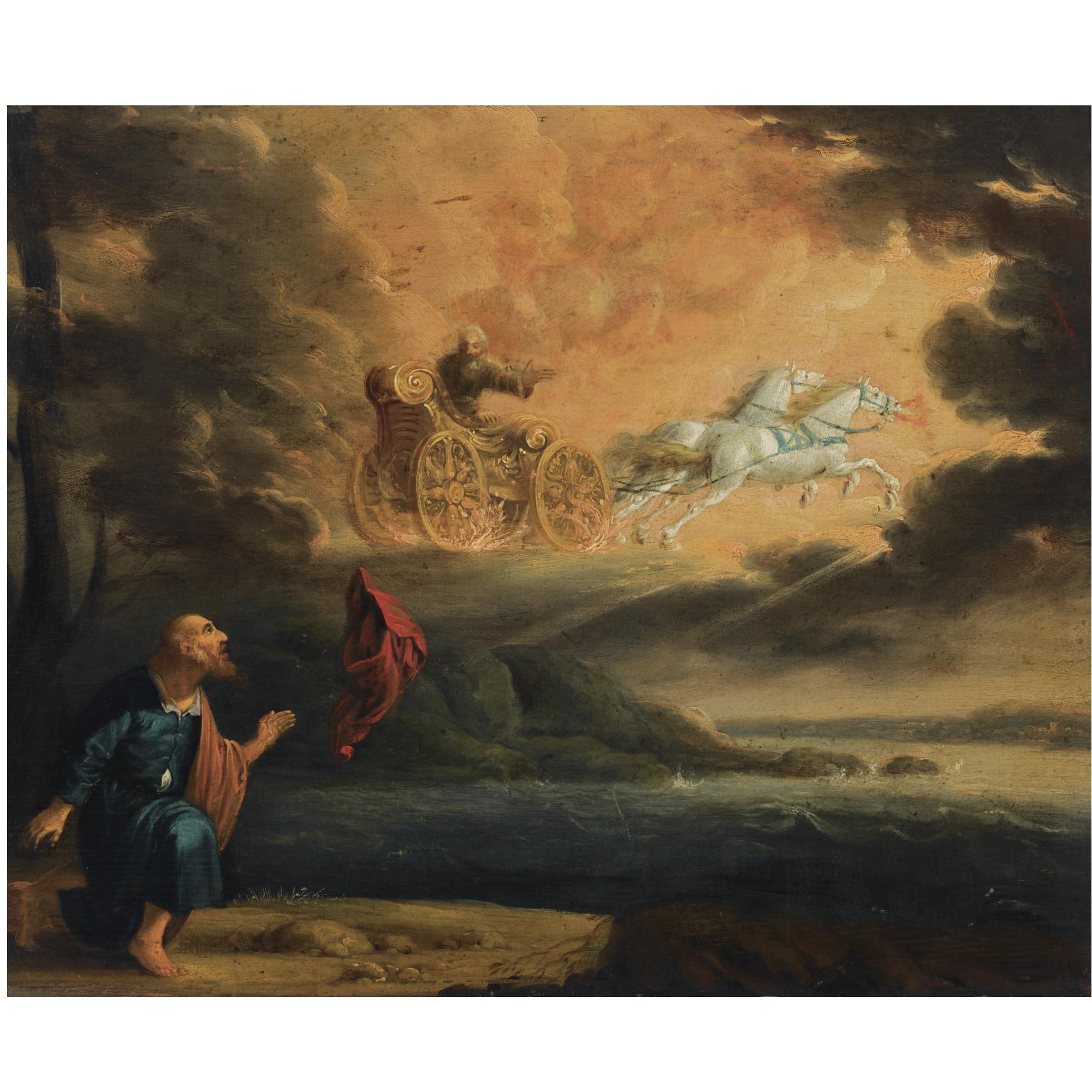 Pieter Symonsz. Potter - Elijah Taken Up Into Heaven In The Chariot Of Fire