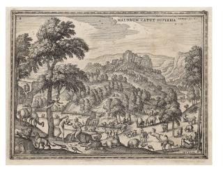 Pieter van der Borcht II - The Temptation (Malorum caput superbia), from Hendrik Barrefelt\'s Imagines et figurae bibliorum