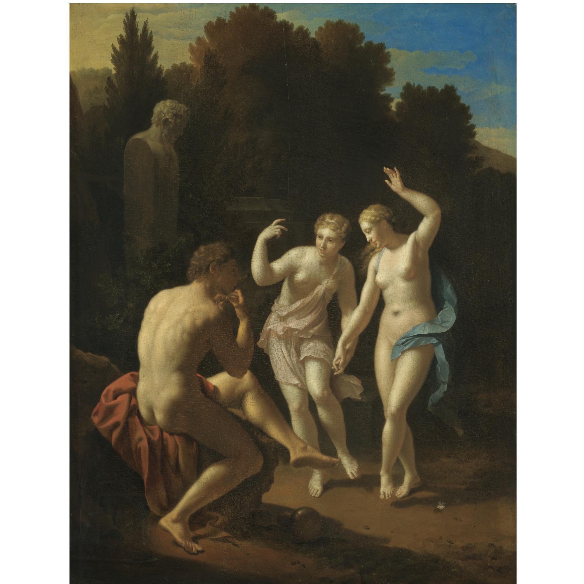 Pieter van der Werff - Nymphs Dancing To A Pipe-Playing Shepherd
