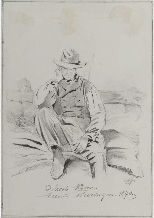 Pieter Van Loon - Portrait of Jacob Koorn, on the island Wieringen