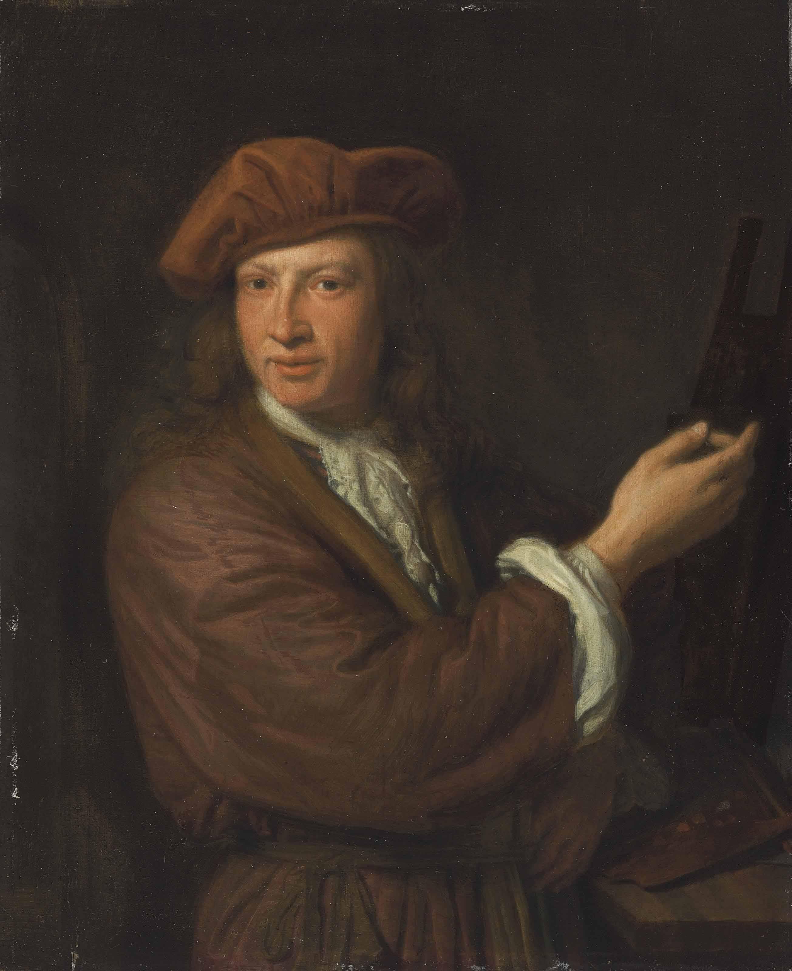 Pieter van Slingeland - Self-Portrait Of The Artist At His Easel