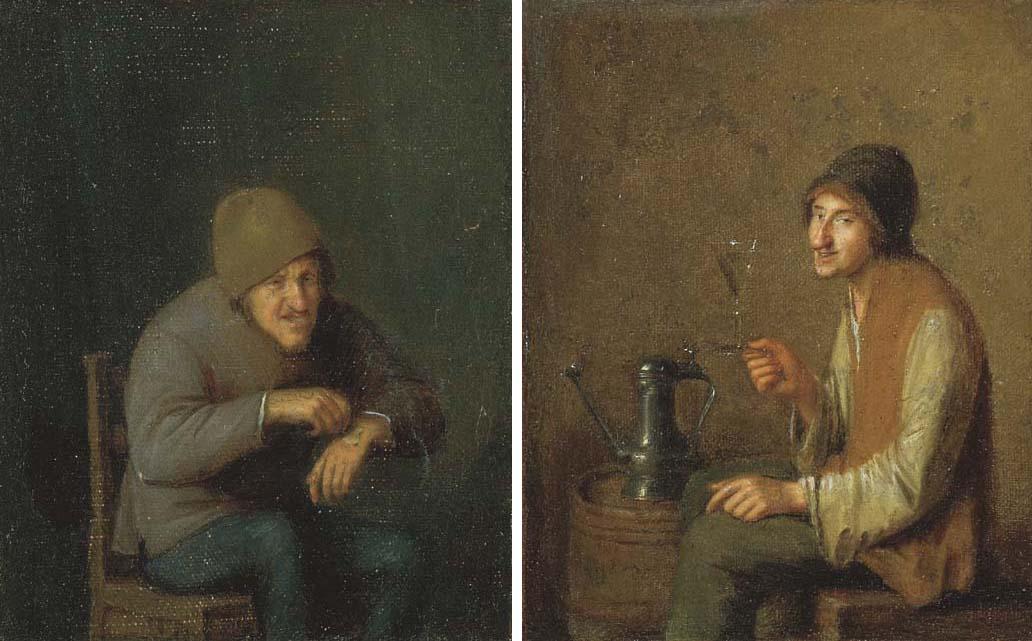 Pieter Verelst - The Sense of Touch; and The Sense of Taste