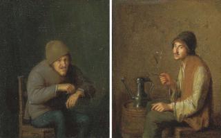 Pieter Verelst - The Sense of Touch; and The Sense of Taste